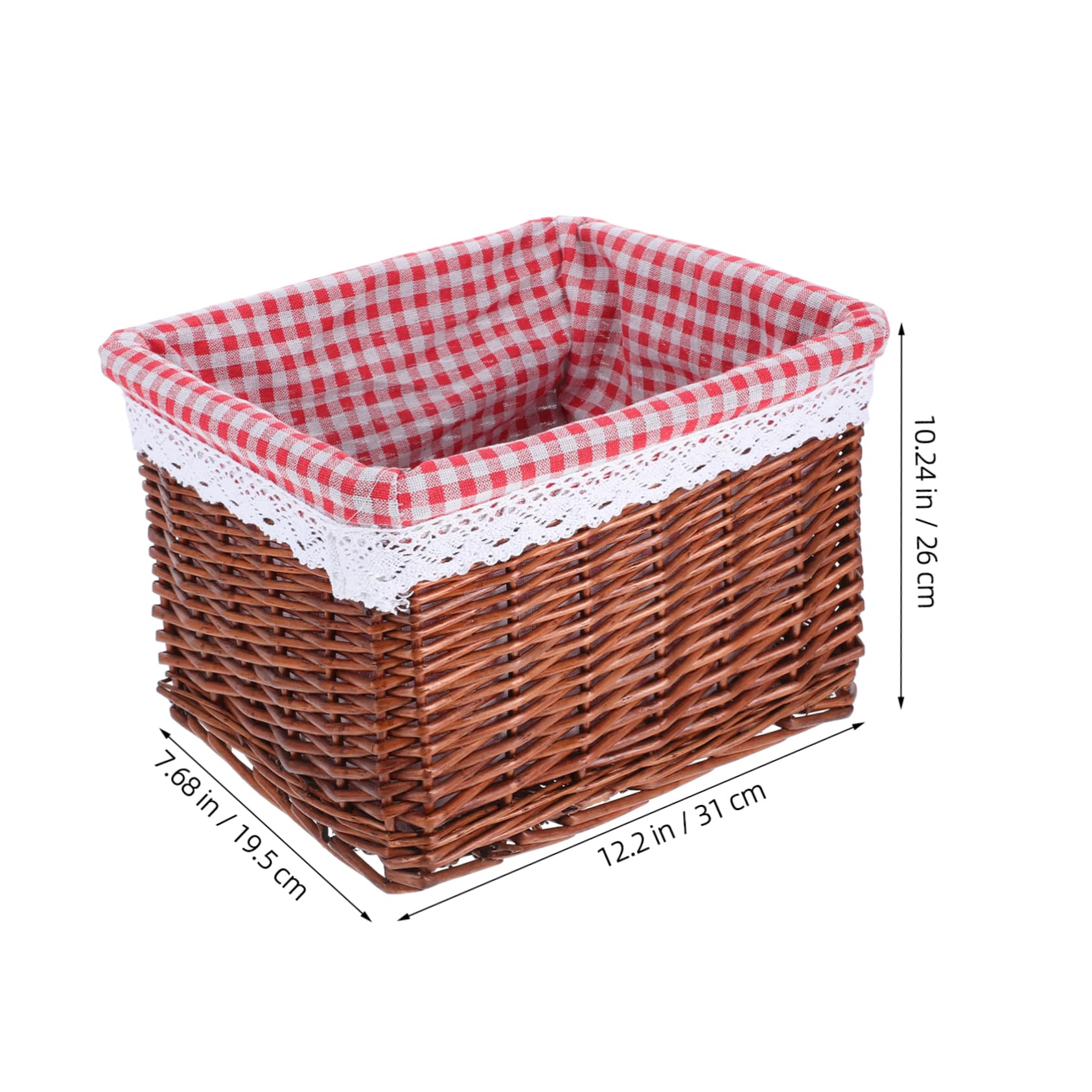 Cesta de Almacenaje Tejida Cuadrada de Mimbre para Hogar | Forma de Cubo, Estilo Natural, para Ropa y Juguetes, Diseño Sencillo para Ordenar y Ahorrar Espacio