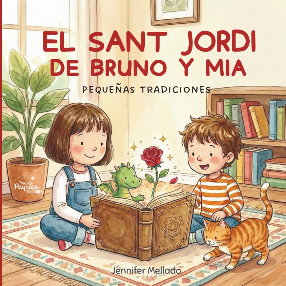 El Sant Jordi de Bruno y Mia: Pequeñas tradiciones (Pequeñas tradiciones con Bruno y Mia)