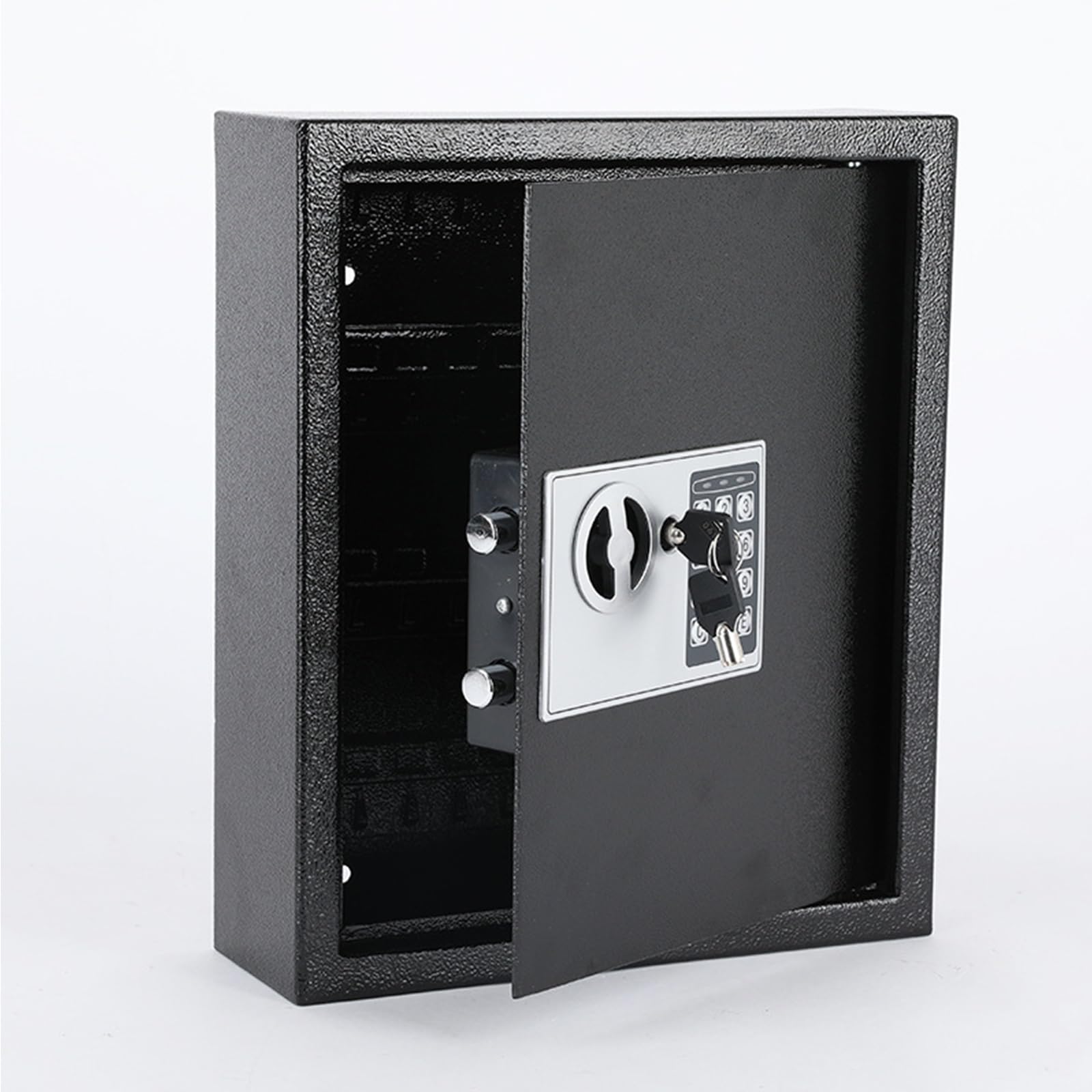 Sejf Mały Biurowy Elektroniczny Sejf Szyfrowy w Całości Wykonany ze Stali z Kluczem Awaryjnym Solidny Rygiel Duża Pojemność Strongbox do Domu, Biura