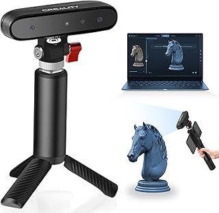 2023 3D Scanner CR Scan Ferret with Power Bank and Tripod,0.1mm Precision,Built-in ASIC Chipset 30fps Quick Scan & Faster Image Processing,Full Color Scan Compatible with Android/Win10/11/Mac M1/M2