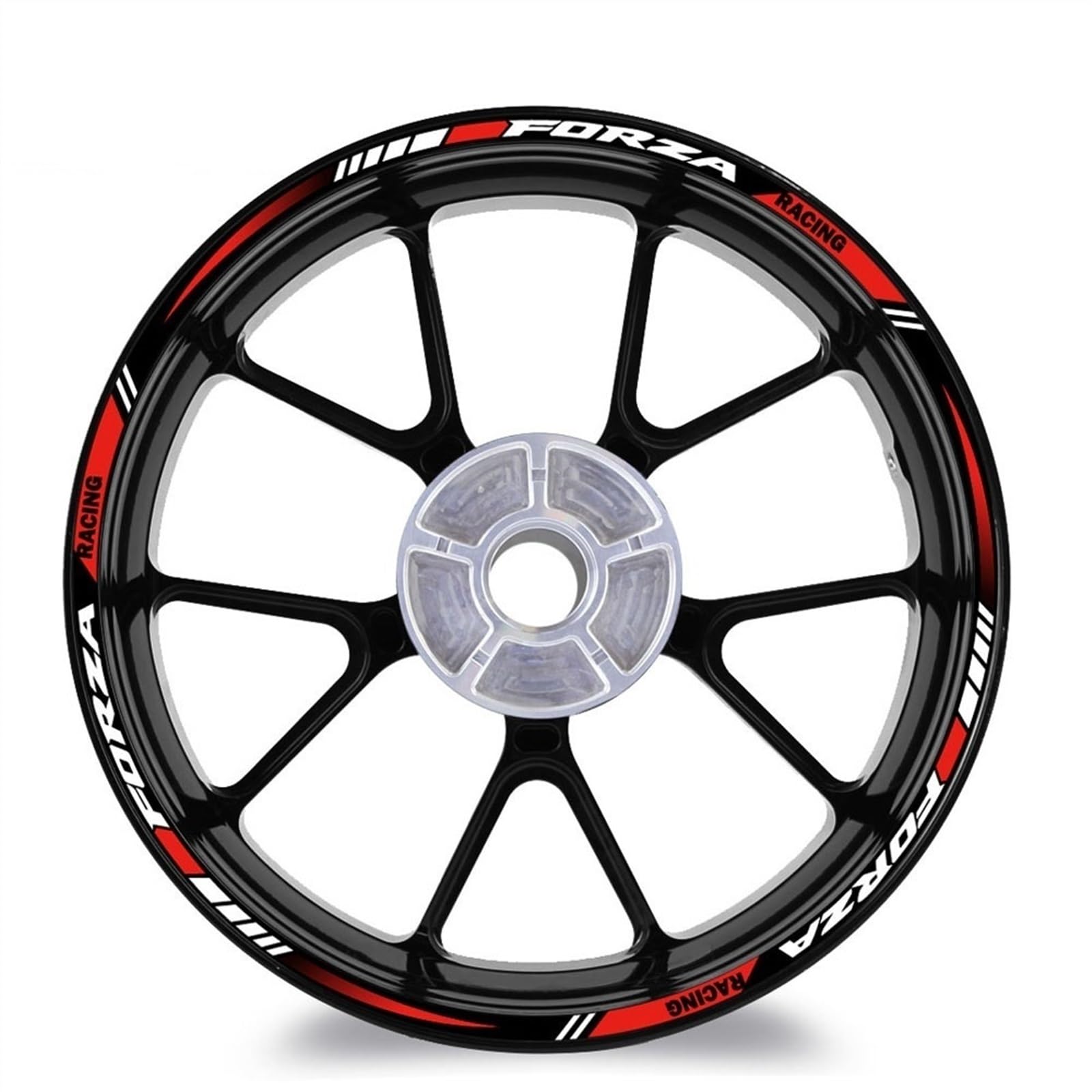Motorcycle Wheel Sticker for Forza 125 250 300 350 750 MF13 Reflective Rim Scooter Stripe Decal Accessories Decorative(Color6)