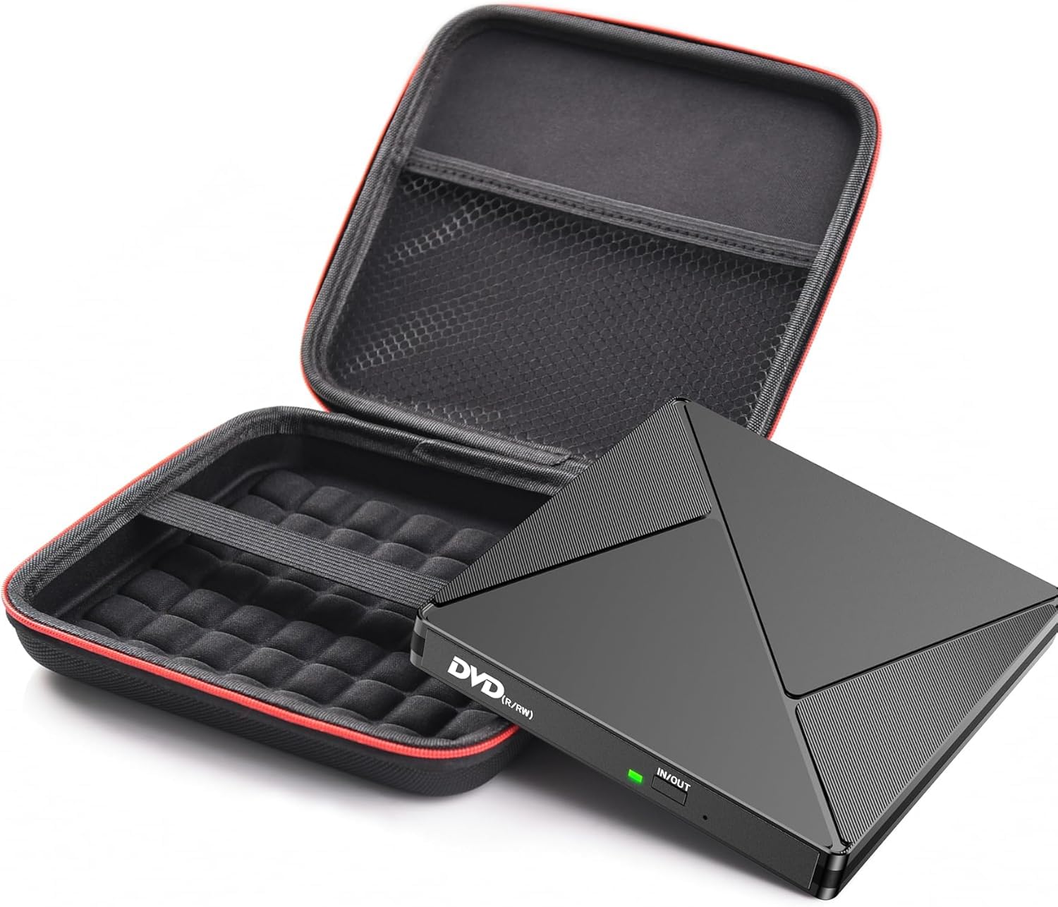 DVD Player for Laptop with Storage Bag, External CD Drive for Mac, USB 3.0 USB C Portable CD Burner External Disk Drive, DVD Reader Writer ROM Drive Compatible with Laptop Desktop Mac,Windows-image-32