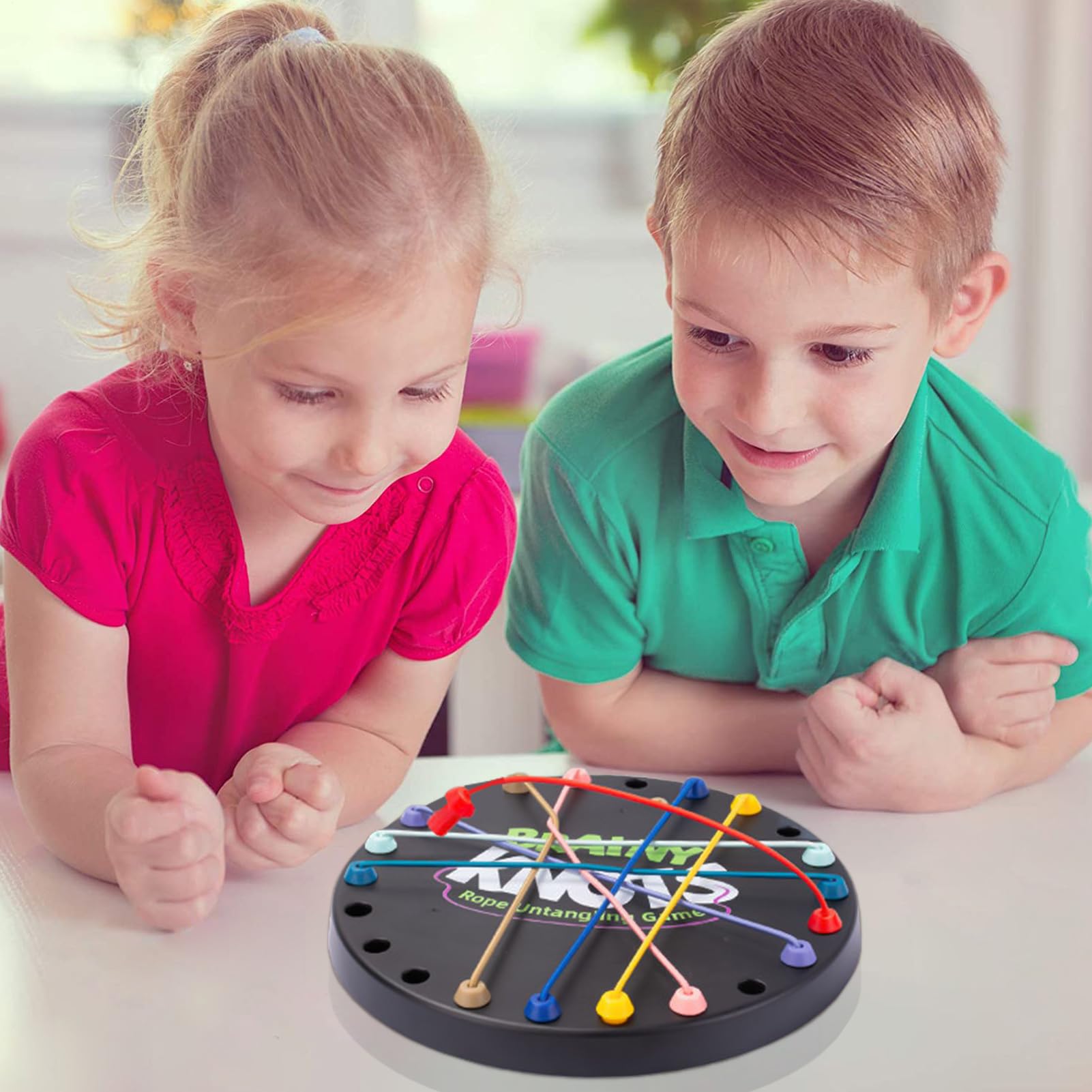 Brainy Knots Jeu De Puzzle De Corde, Stratégie Cérébrale À Cordes Torsadée, Jeux De Société De Puzzles Logiques