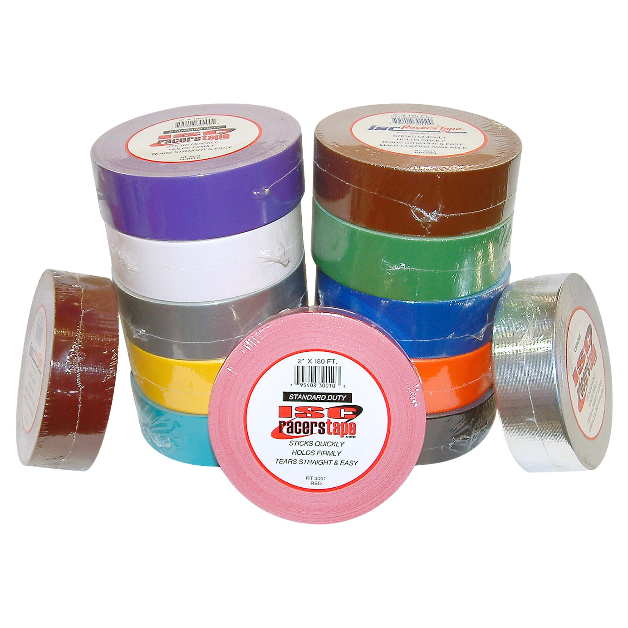 ISC Standard-Duty Racer's Tape: 2 in. x 60 yds. (Schwarz)