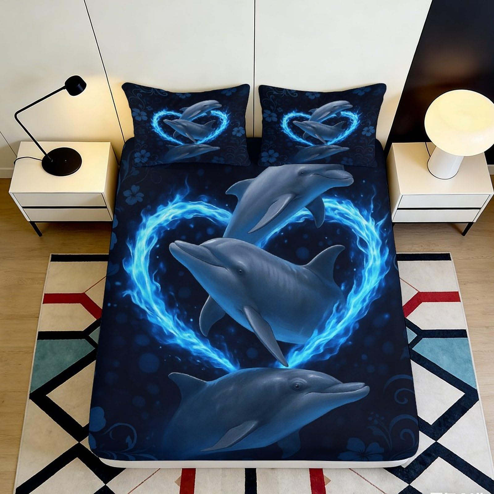 Uxinyoume Style-10 3D Printed Witch Cat Fitted Sheet Microfiber Bedroom Decor Skull Potion Mattress Cover Halloween Gothic Style Adult Teen 90X200x25cm
