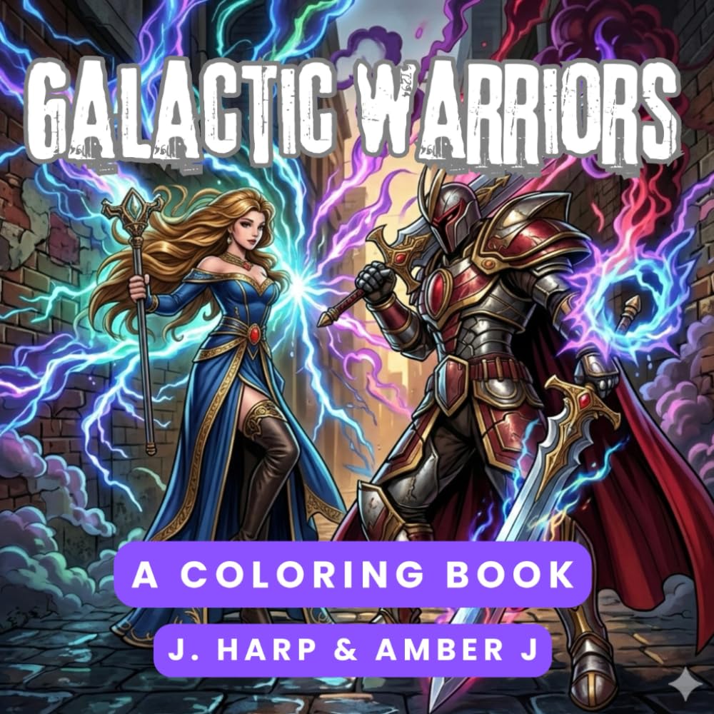 Galactic Warriors: An Epic Action Coloring Book: Futuristic Soldiers, Space Knights, and Sci-Fi Battle Art for Adults (The Signature Artist Gallery: Premium Adult Coloring Collection)