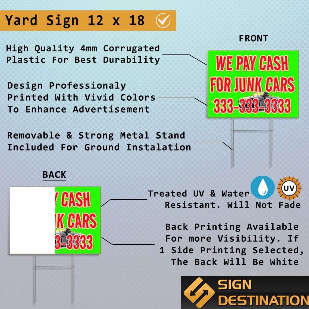 Plastic Weatherproof Yard Sign We Support Our Law EnforcementBlue Ribbon 0 Orange Police Officers for Sale Sign Multiple Quantities Available 18inx12in Two Sides Print One Sign