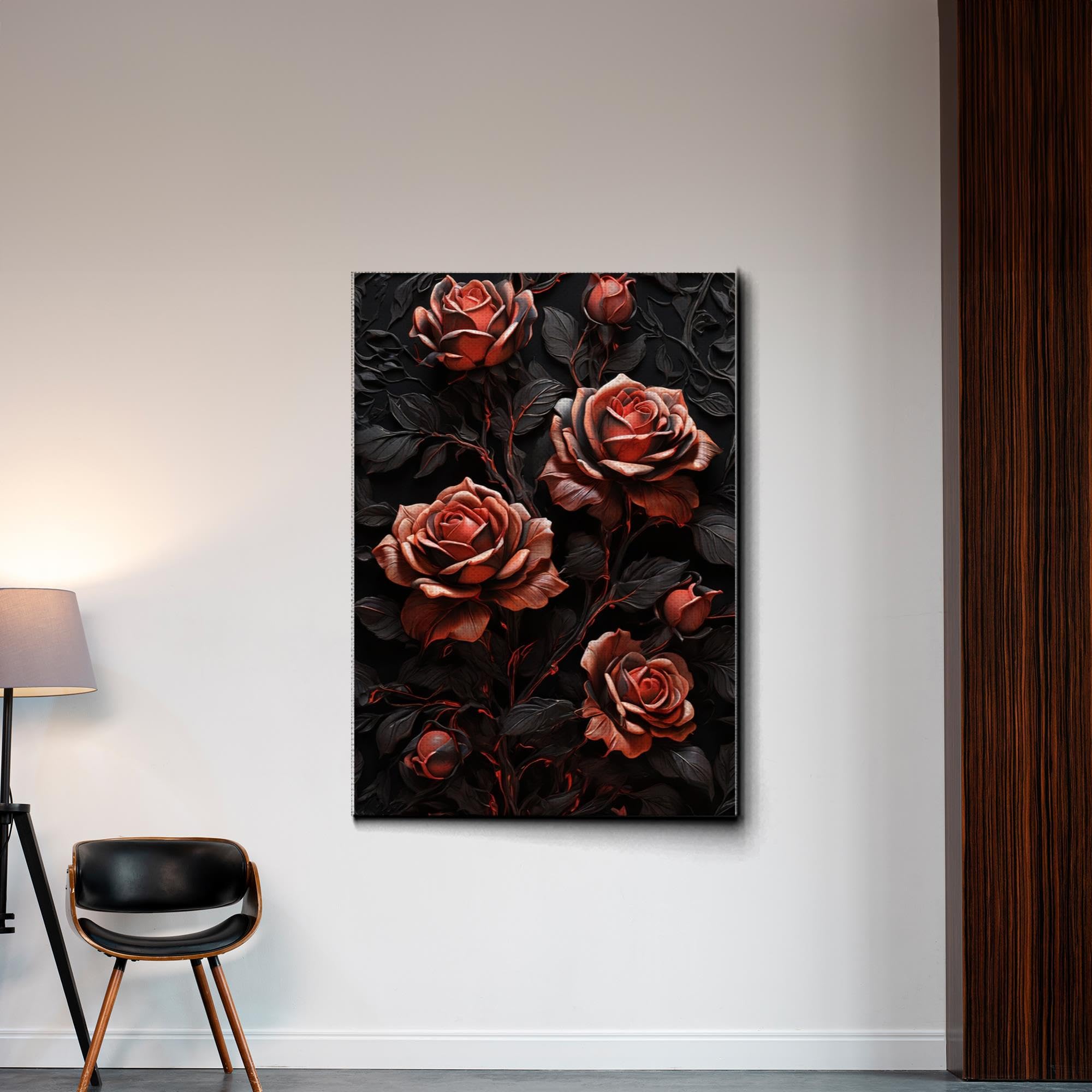 Amazon.com: Black Rose Painting, Victorian Gothic, Creepy Goth