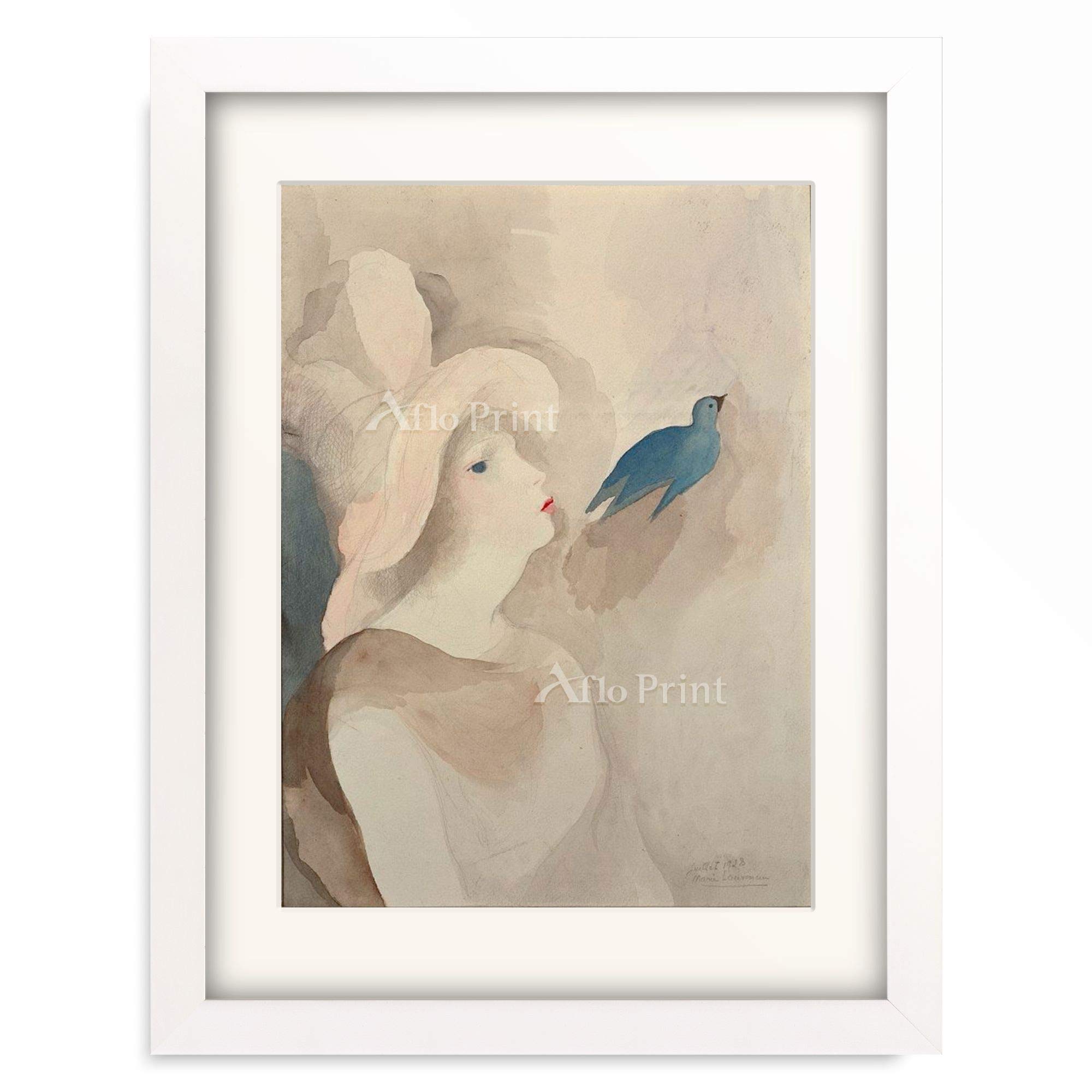 Amazon｜マリー・ローランサン Marie Laurencin 「Young woman