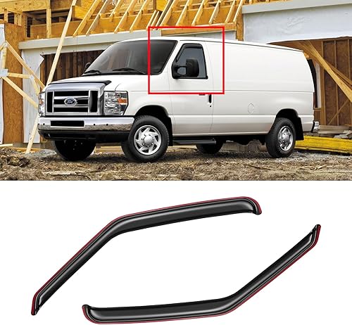 Miniatura 39 de Visera de ventana para Jeep Cherokee 1984-2001 (Excluye Modelo Limited), Protectores Guards Shields de lluvia de canal exterior, Deflector