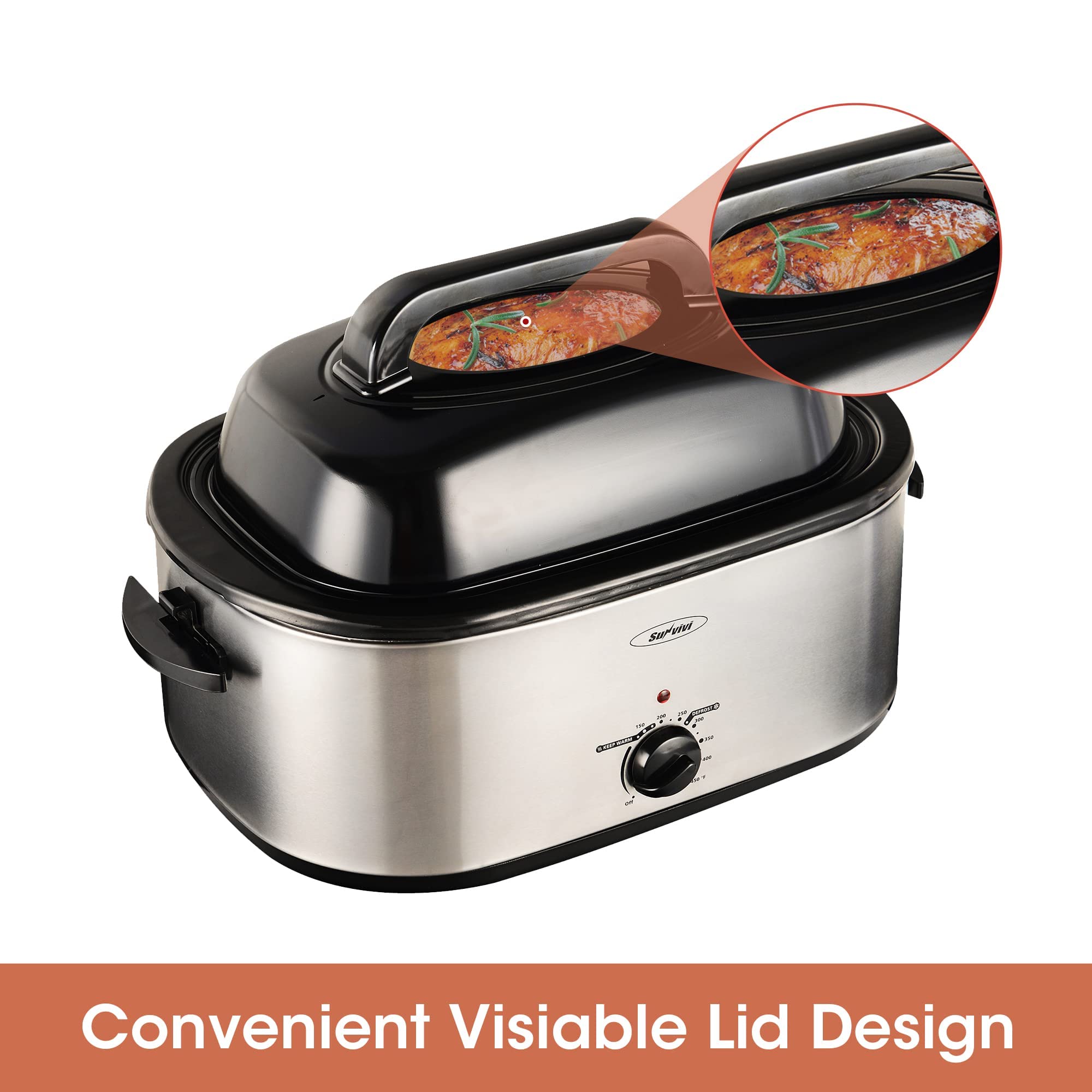 Roaster Oven, 26 Quart Electric Roaster Oven