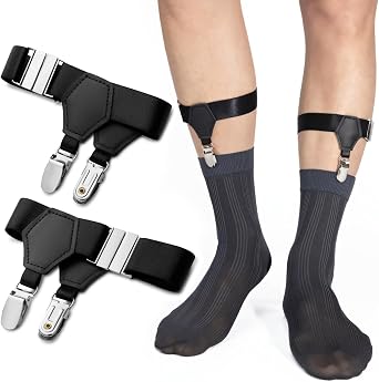 STAY GENT Men Sock Suspenders, Sock Garters for Men, Sock Holders
