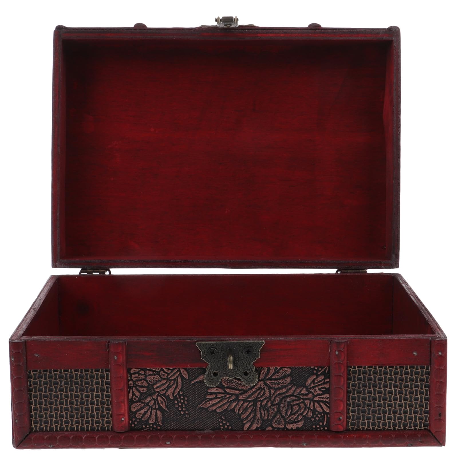 Alasum Bibelbox mit Schloss Dekorative Aufbewahrungsbox für Schmuck und Kleinigkeiten Vintage Holzbox Schützende Haushaltsbox für Zuhause und Kirche