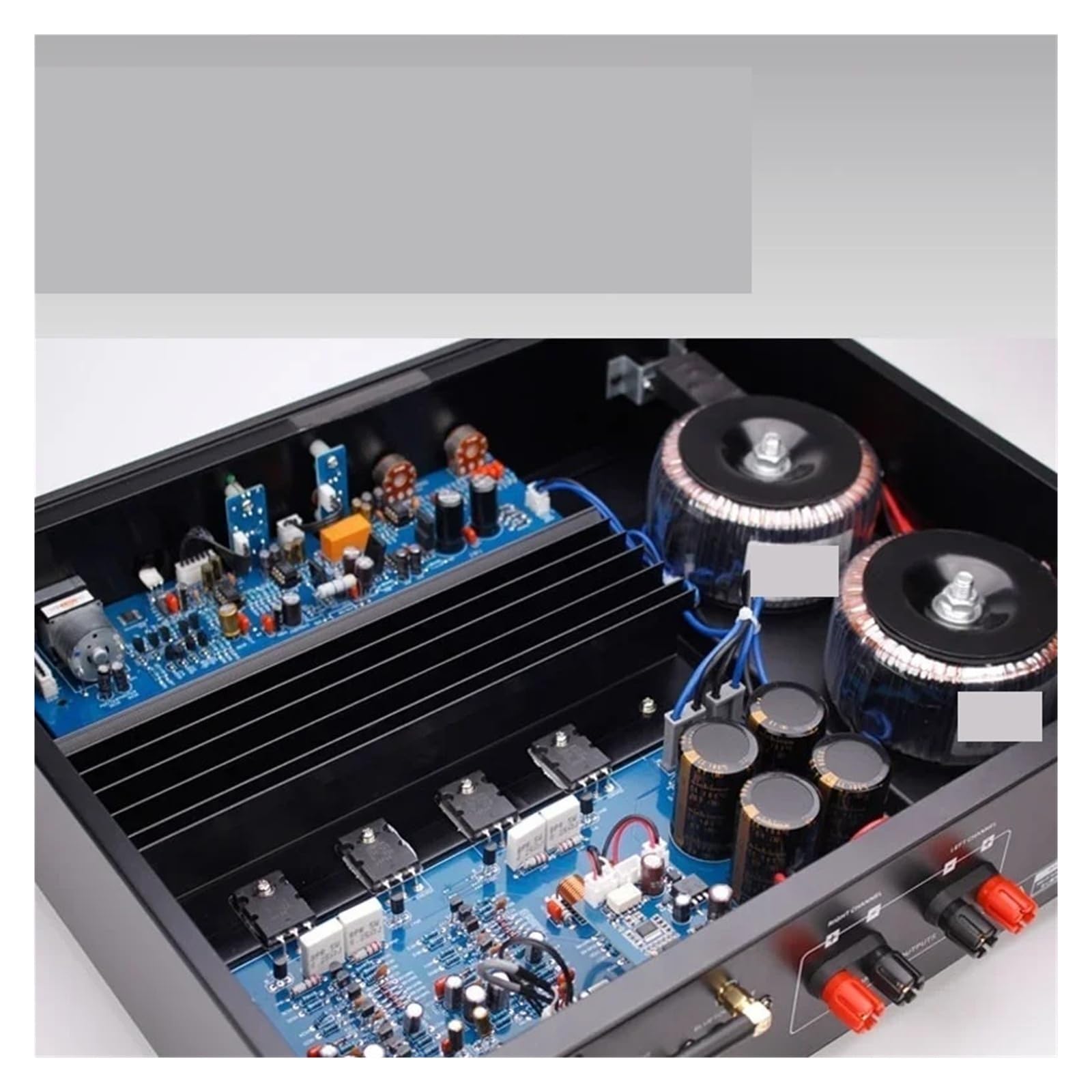 Amplificateur de Haut-Parleur stéréo HiFi 2.0 Double Canal 160 W x 2, Bluetooth 5.0, télécommande pour Home cinéma