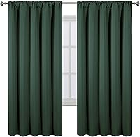 Vista 83 de LEMOMO Cortinas opacas de 42 x 84 pulgadas, juego de 2 paneles de cortinas con aislamiento térmico para oscurecer la habitación, cortinas