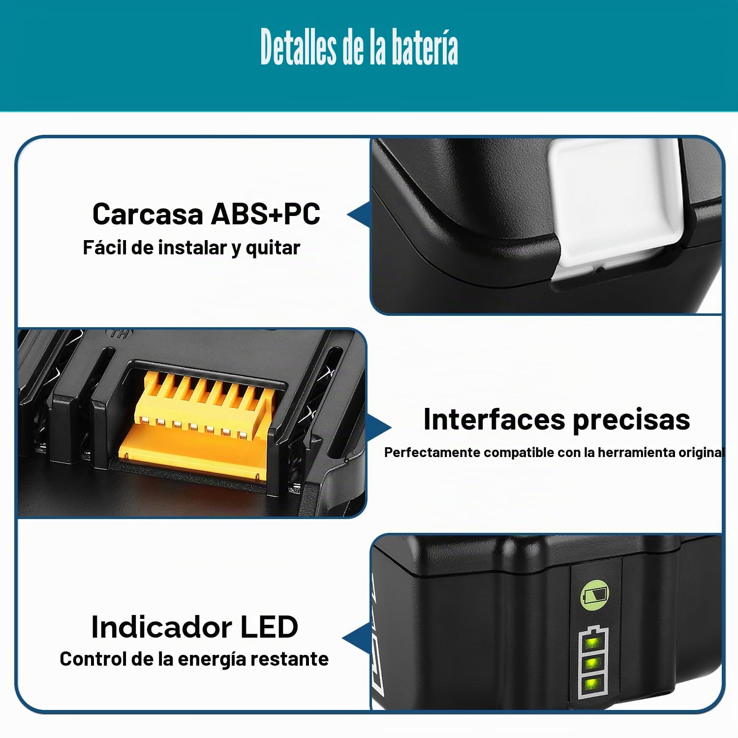 Energup 2Pcs 18V 5.0Ah Batería de Repuesto para Makita 18V Batería BL1840 BL1860 BL1850 BL1830 BL1820 BL1815 BL1820B BL1815B LXT400 con indicador LED