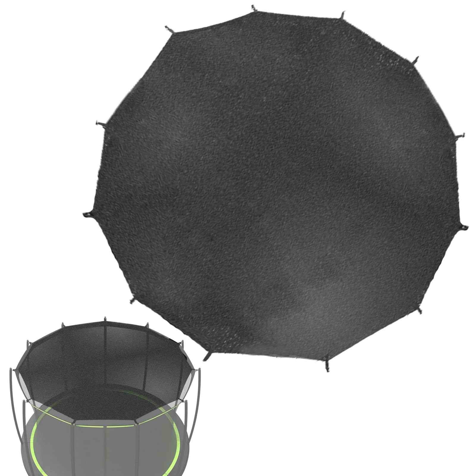 Copertura Ombreggiante Superiore del Trampolino, Rete di Protezione Solare del Trampolino, Isolamento Esterno Telo Ombreggiante Traspirante UV E Anti Foglie