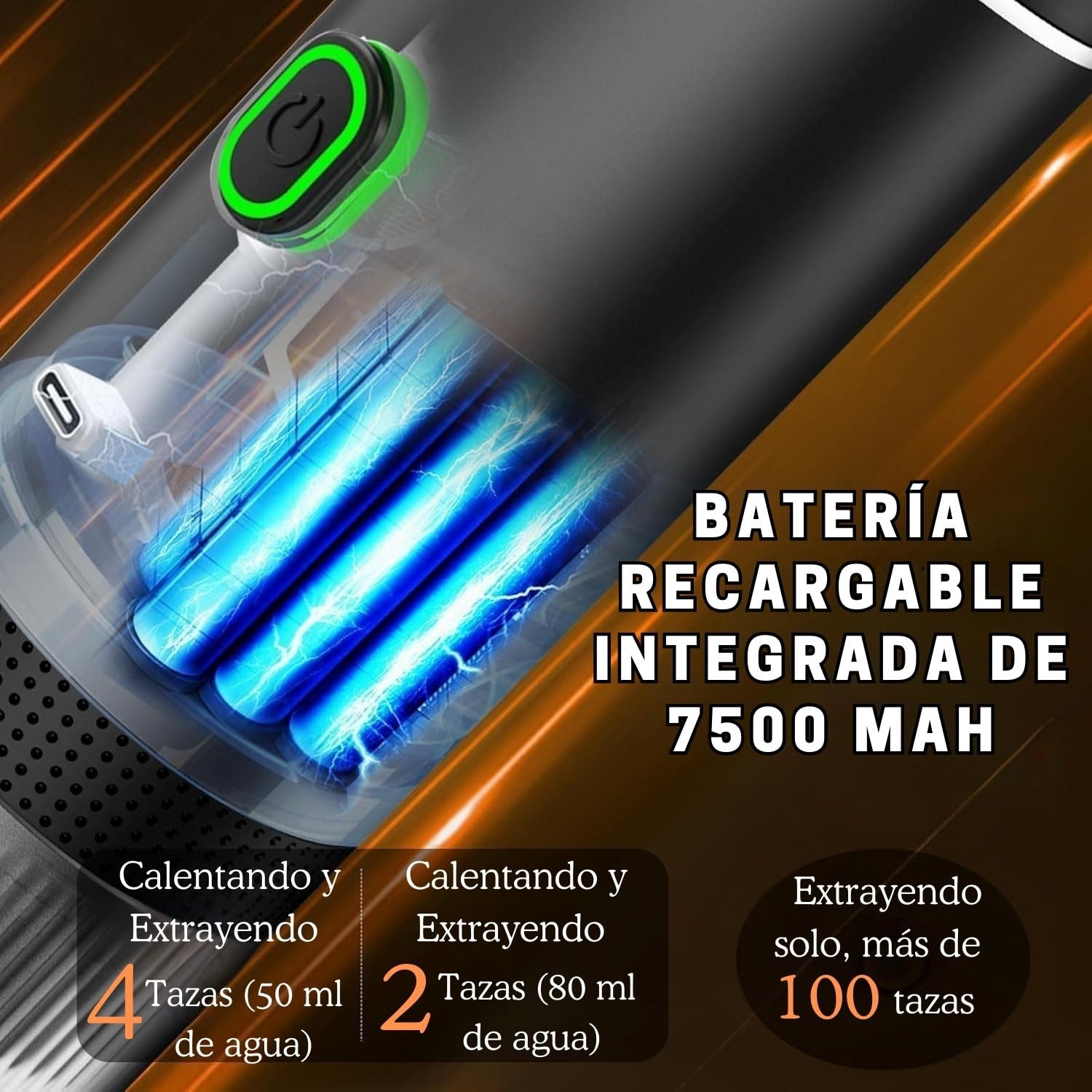Portatile Caffettiera capsule 3 in 1 compatibile con Nespresso Dolce Gusto e Caffè Macinato - Macchina da caffè multicapsula per il trasporto - piccola (nero)