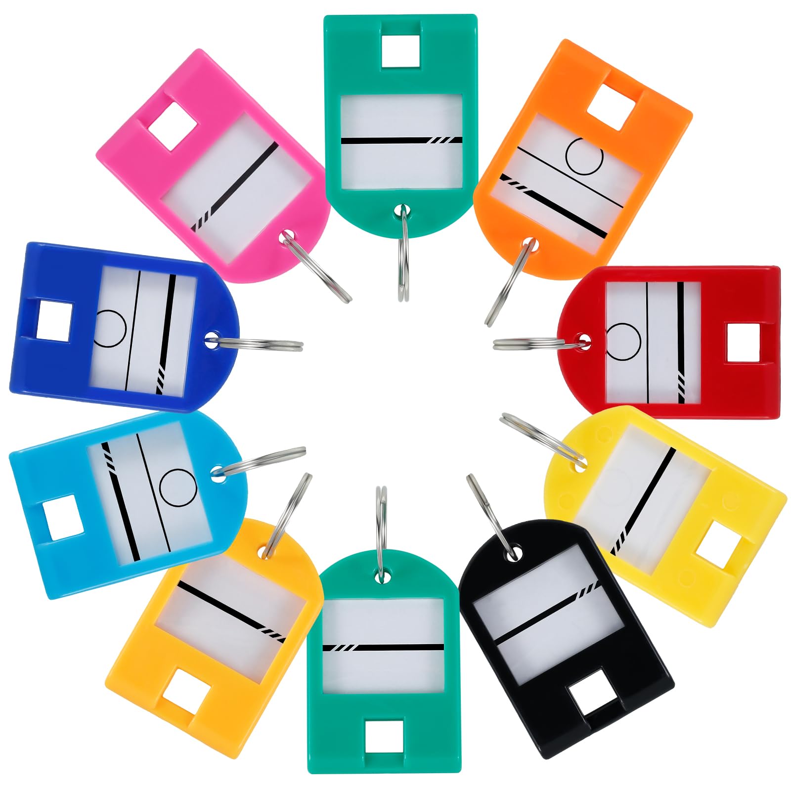 Durratou portatile ad in metallo riutilizzabile con 30 ganci a molla ed etichette con e finestra per etichette Durratou portatile ad in metallo riutilizzabile con 30 ganci a molla ed etichette con e finestra per etichette