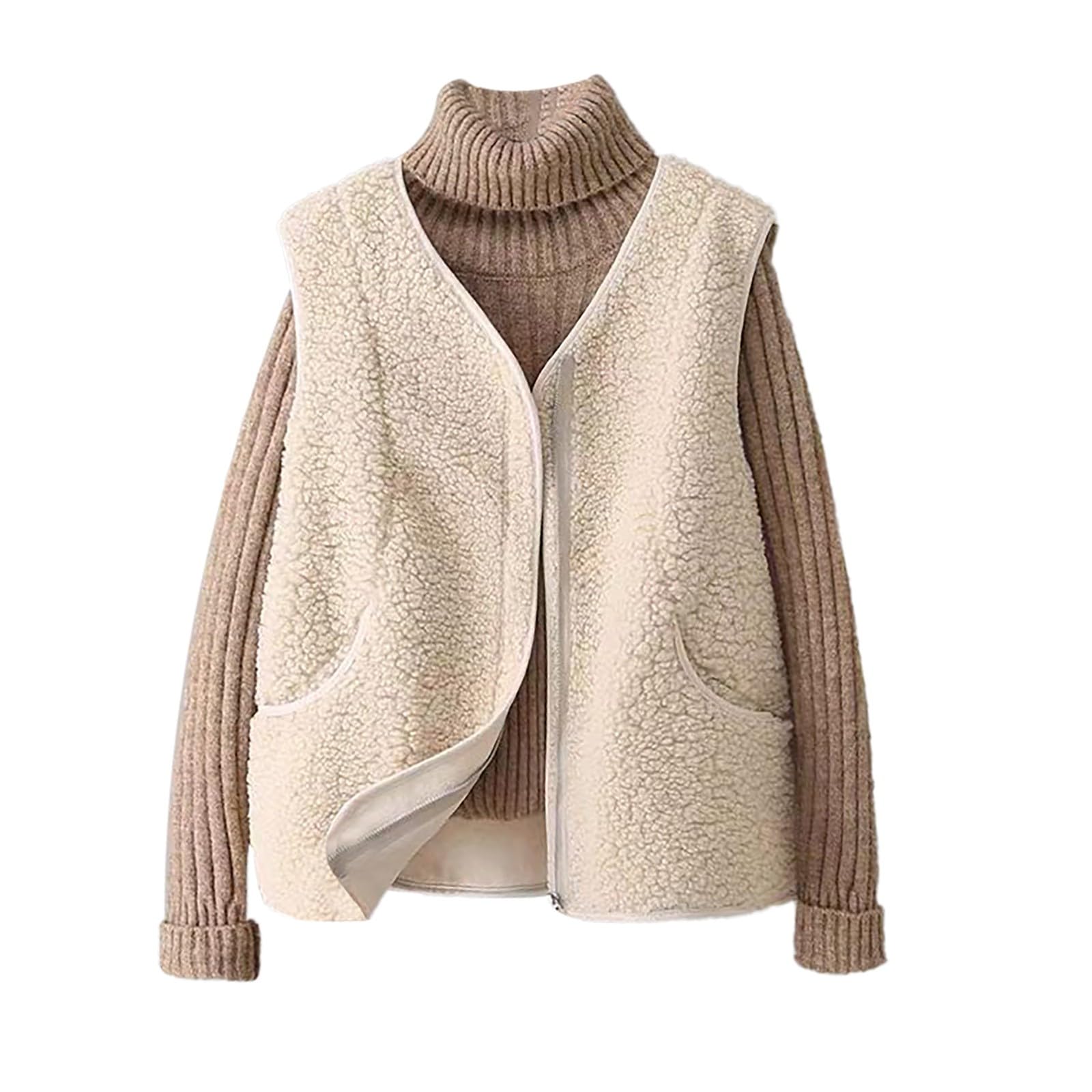 Chaleco de forro polar para mujer que abraza tu cuerpo con suavidad mullida 4