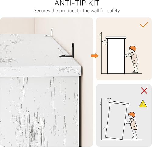 Miniatura 7 de GAOMON Estantería de 3 niveles, estante de libros de granja con estantes abiertos de almacenamiento, estantería baja de 40 pulgadas, estantería de