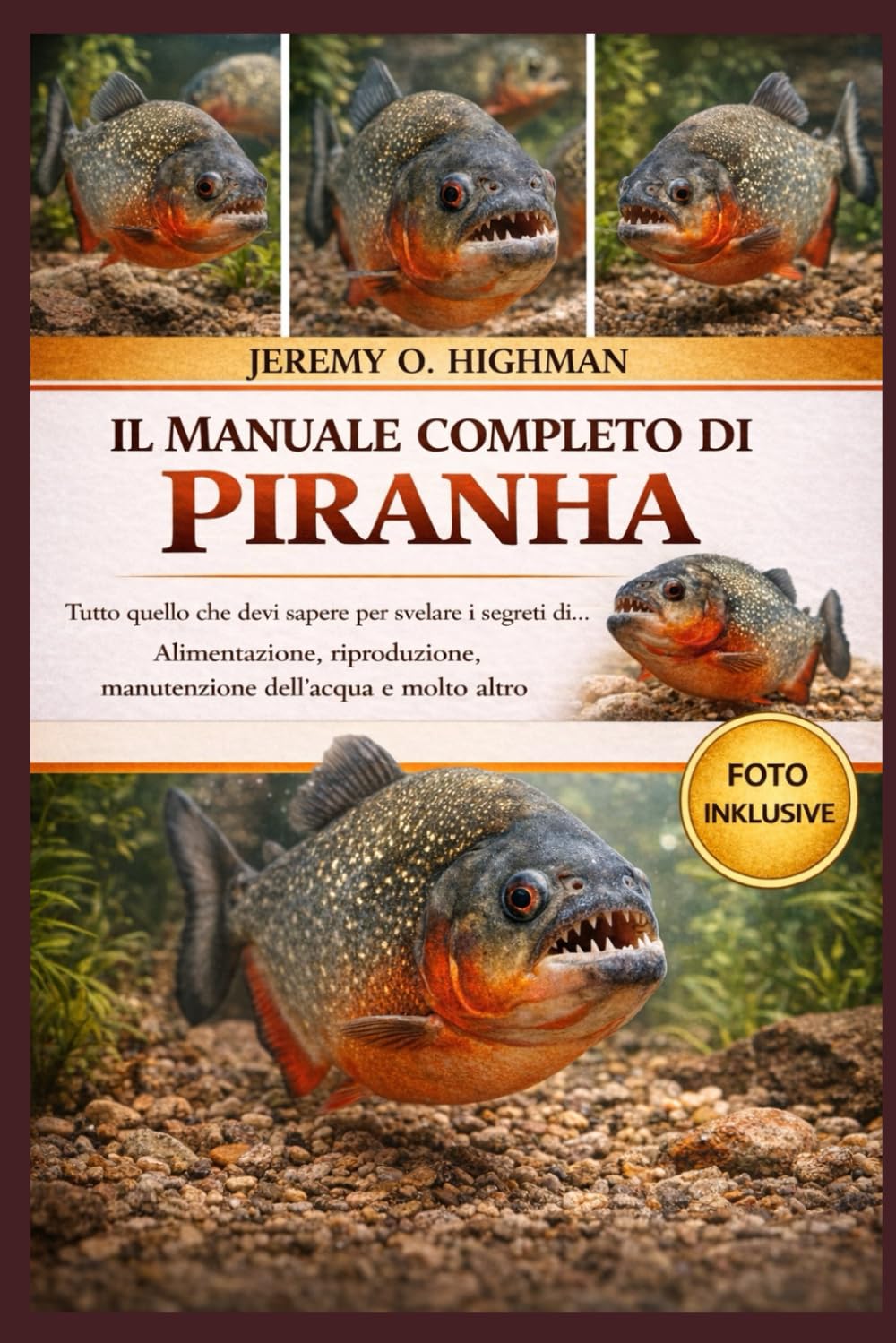 IL MANUALE COMPLETO DI PRANHA: Tutto quello che devi sapere per svelare i segreti di... Alimentazione, riproduzione, manutenzione dell'acqua e molto altro