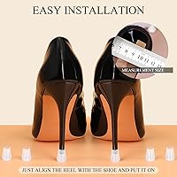 Vista 2 de Heel Protectors Heel Caps for High Heels Boot Heel Replacement for Women Walking on Grass Non-Slip Heel Covers