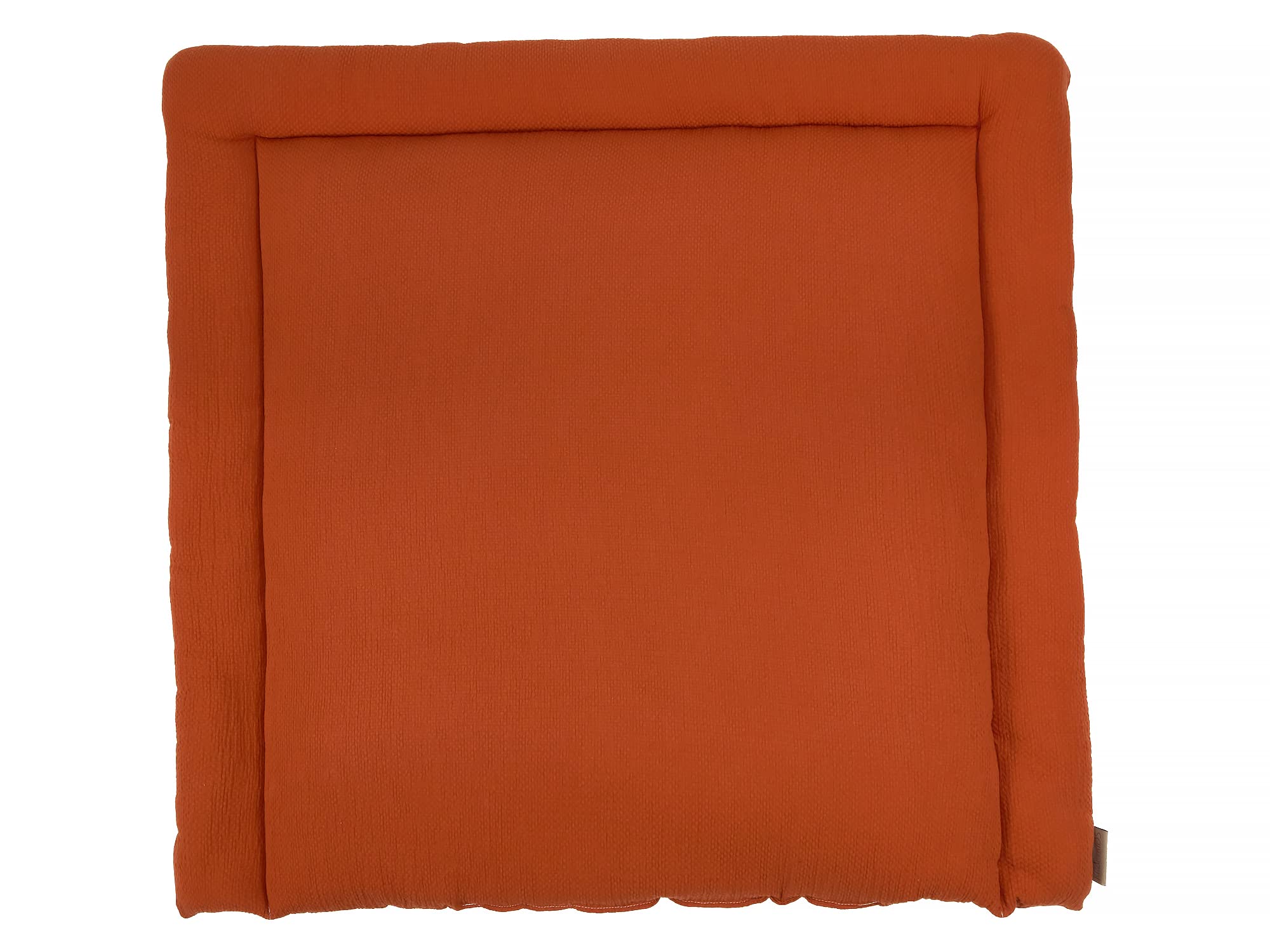 KraftKids Wickelauflage in Doppelkrepp Rot Herbstrot, Wickelunterlage 78x78 cm (BxT), Wickelkissen