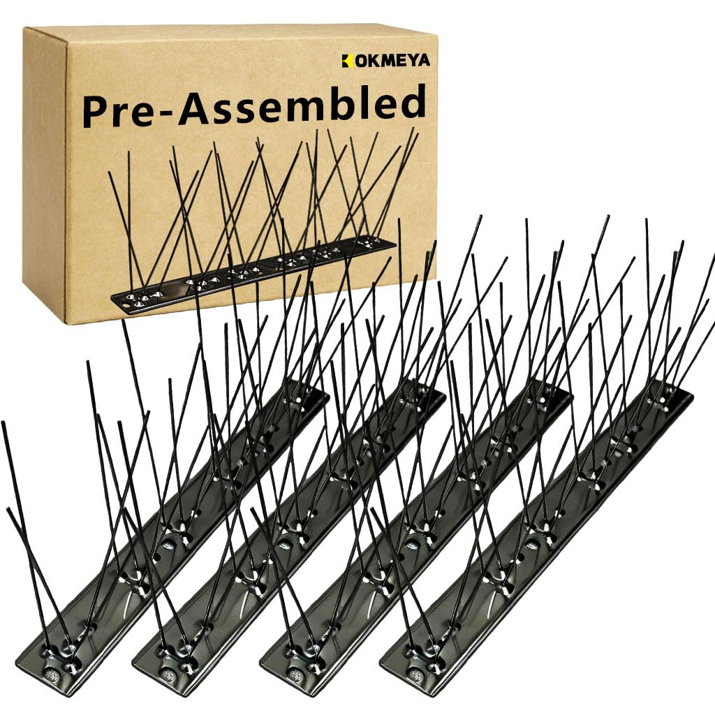 KOKMEYA Pre-Assembled Bird Spikes 24.6FT