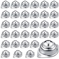 Vista 1 de 32 piezas de rodamiento de transferencia de bolas de rodillo, ruedas de bola de acero al carbono de 1 pulgada, unidad de transferencia de bolas