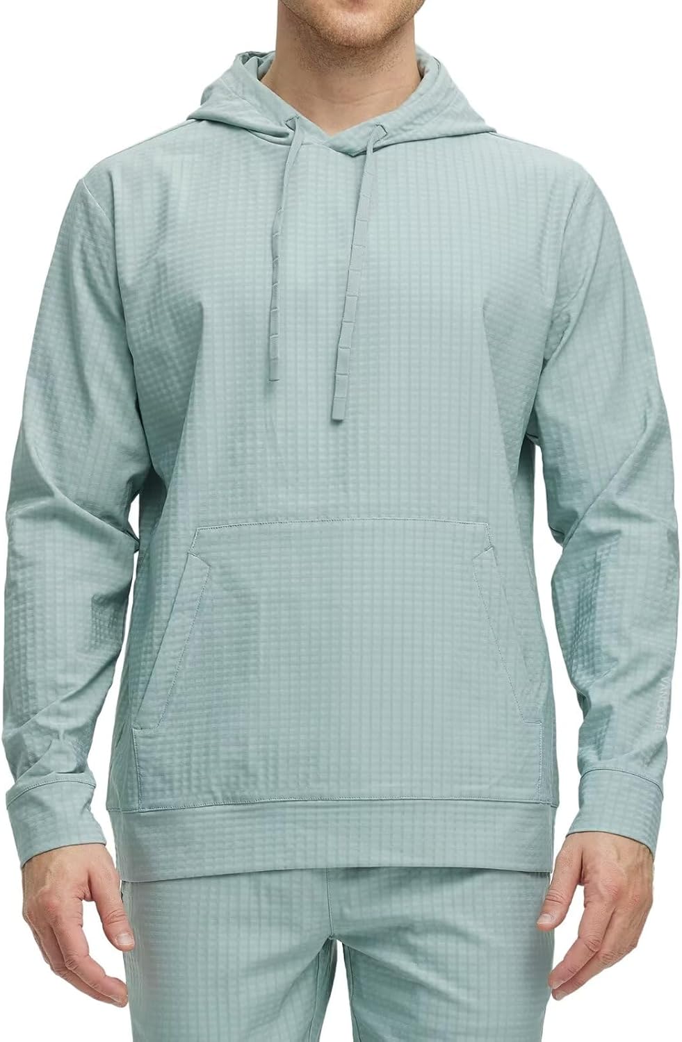 Men’s Casual Hoodie Lightweight Long Sleeve Plain Sweatshirt Comfort Breathable Gym Hoodie with Pocket