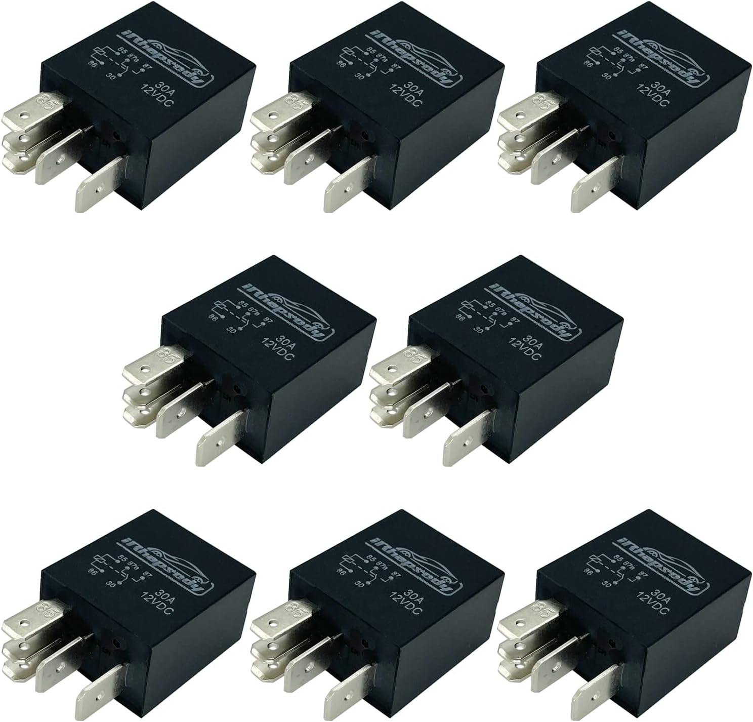 irhapsody 12v 30A 5-pin Spdt Multi-Purpose Starter Relay
