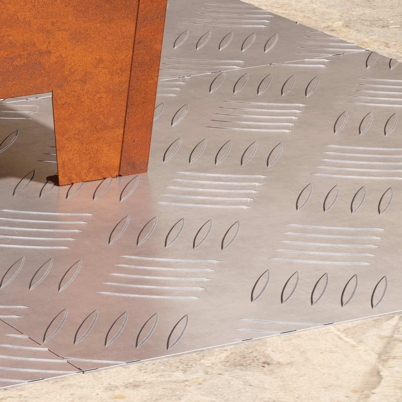 Peldaños de aluminio autoadhesivos plata para eliminar el riesgo de resbalones en escaleras