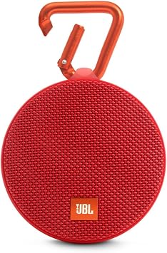 JBL Clip 2 Waterproof Portable Bluetooth Speaker Red