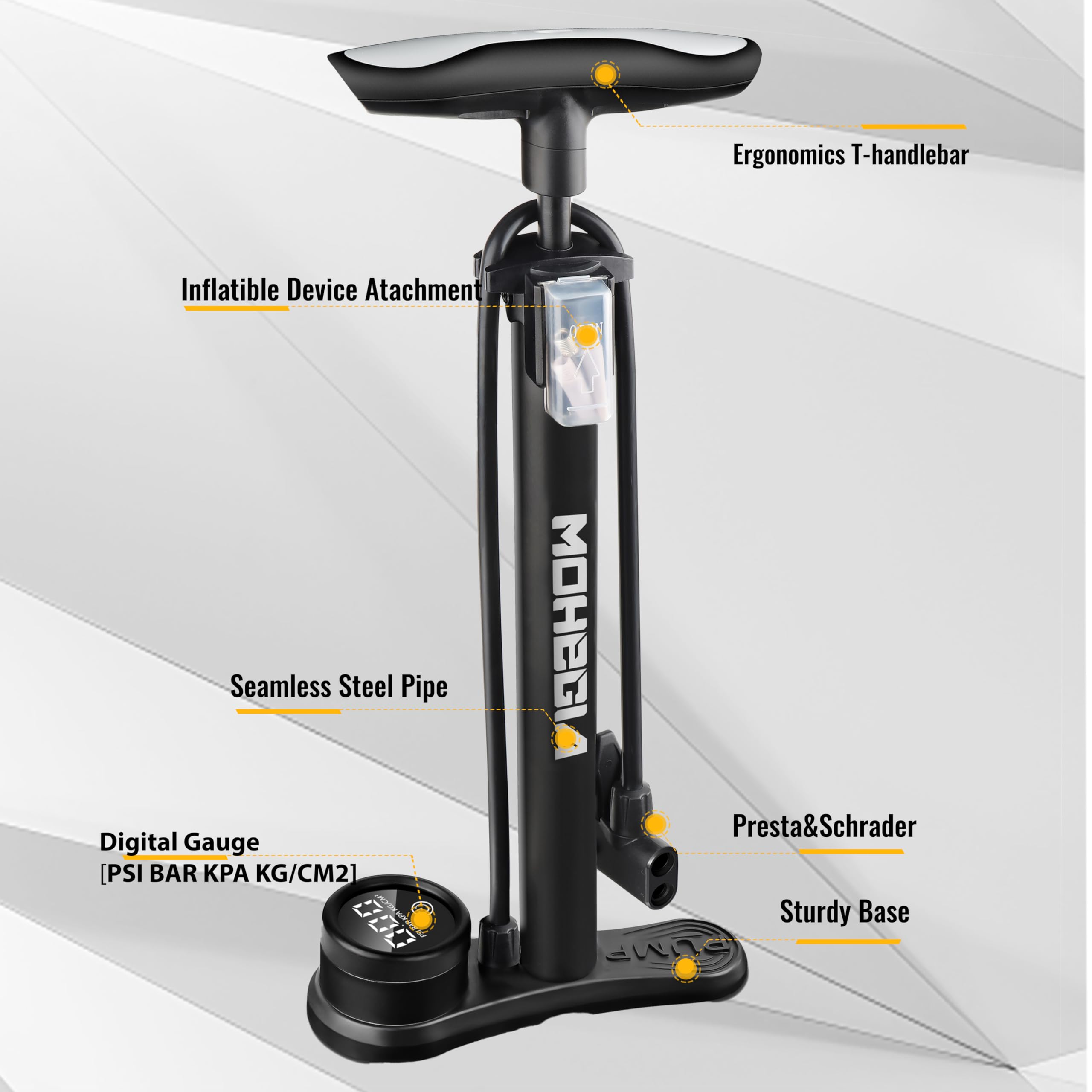 Bike Air Pump Portable Beto Bicycle Shock Pump Mtb Front Fork/rear