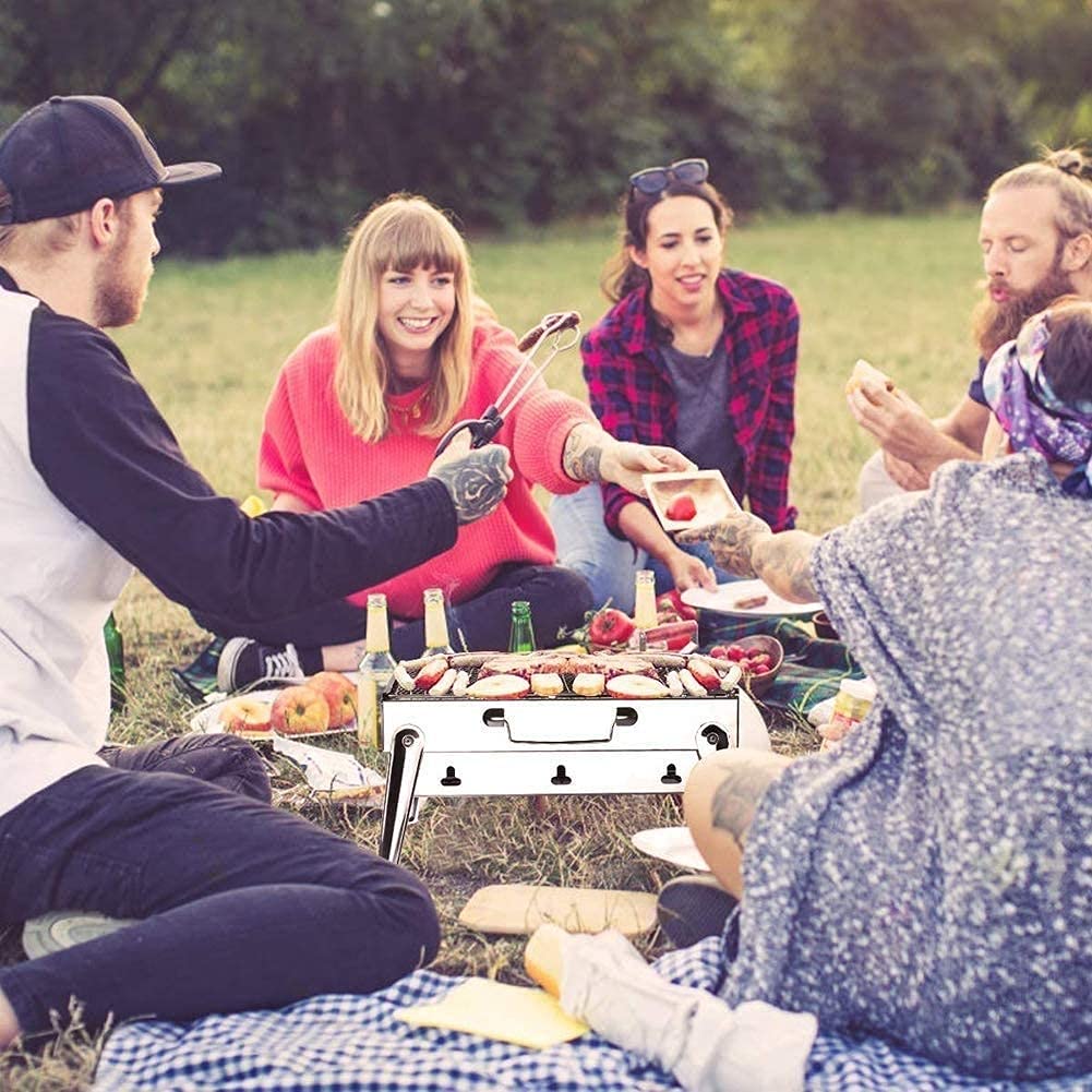 Przenośny, lekki, prosty grill węglowy Idealny składany klasy premium dla miłośników biwakowania na świeżym powietrzu Miłośnicy grillowania Travel Park Beach Wild,Grill ogrodowy
