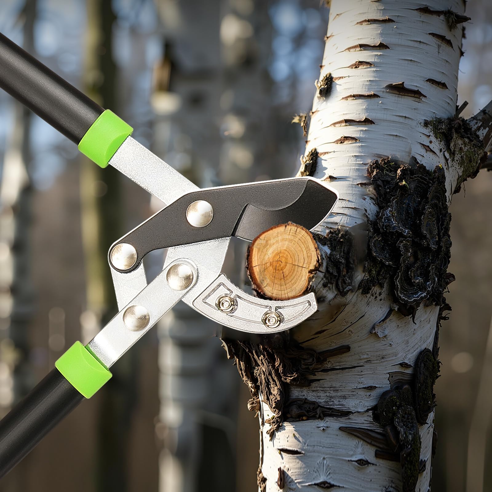 VEVOR Astschere zum Baumtrimmen, 81,3 cm Garten-Amboss-Trimmer mit Verbundwirkung, scharfe Stahlklinge, robuster Astschneider bis zu 5,1 cm Durchmesser, ergonomische Griffe