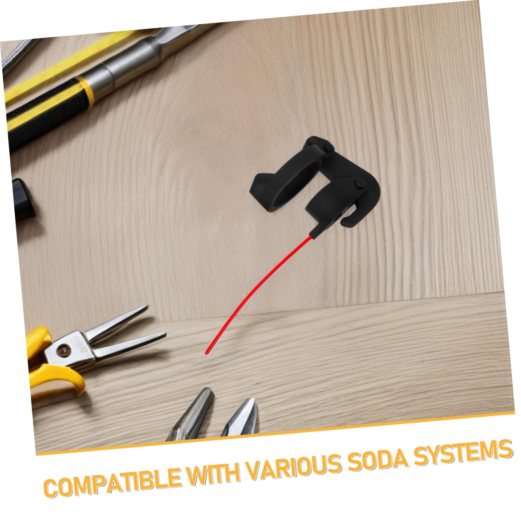 Co2-staubdüse für Soda Maschinen, Schwarz, Kunststoff, Leicht Montierbar