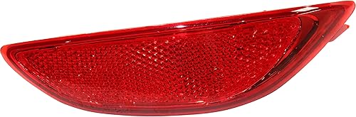 Evan-Fischer - Reflector de parachoques trasero compatible con Hyundai Accent Sedan 2012-2017, CAPA, lado del pasajero