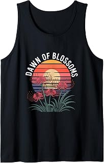 Lycoris Radiata Red Spider Autumn Bloom Oriental Flower Tank Top