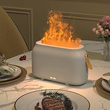 Amazon | ミニ 加湿器 卓上 USB加湿器 クラウン LED