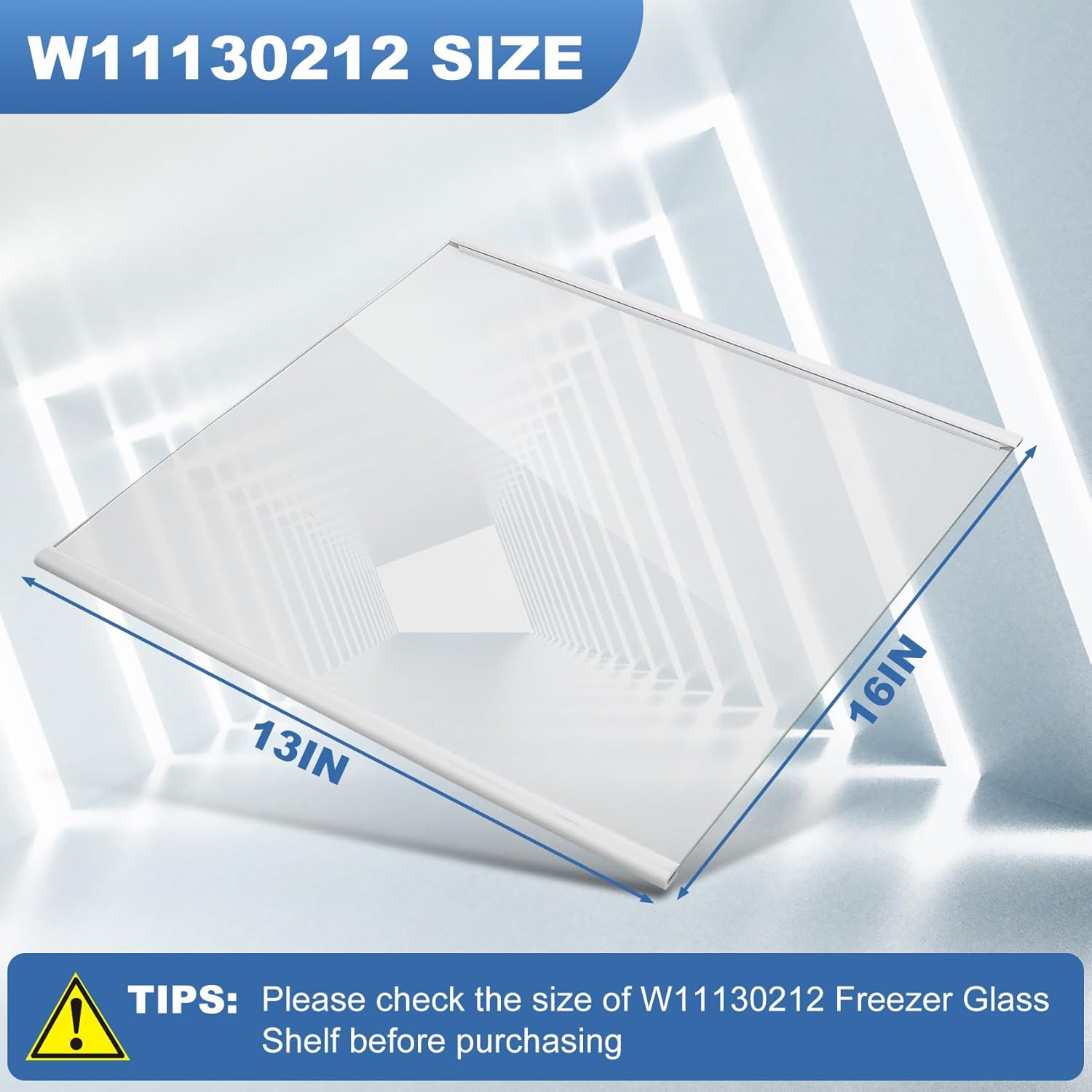 Soobool Freezer Glass Shelf - W11130212 Replacement