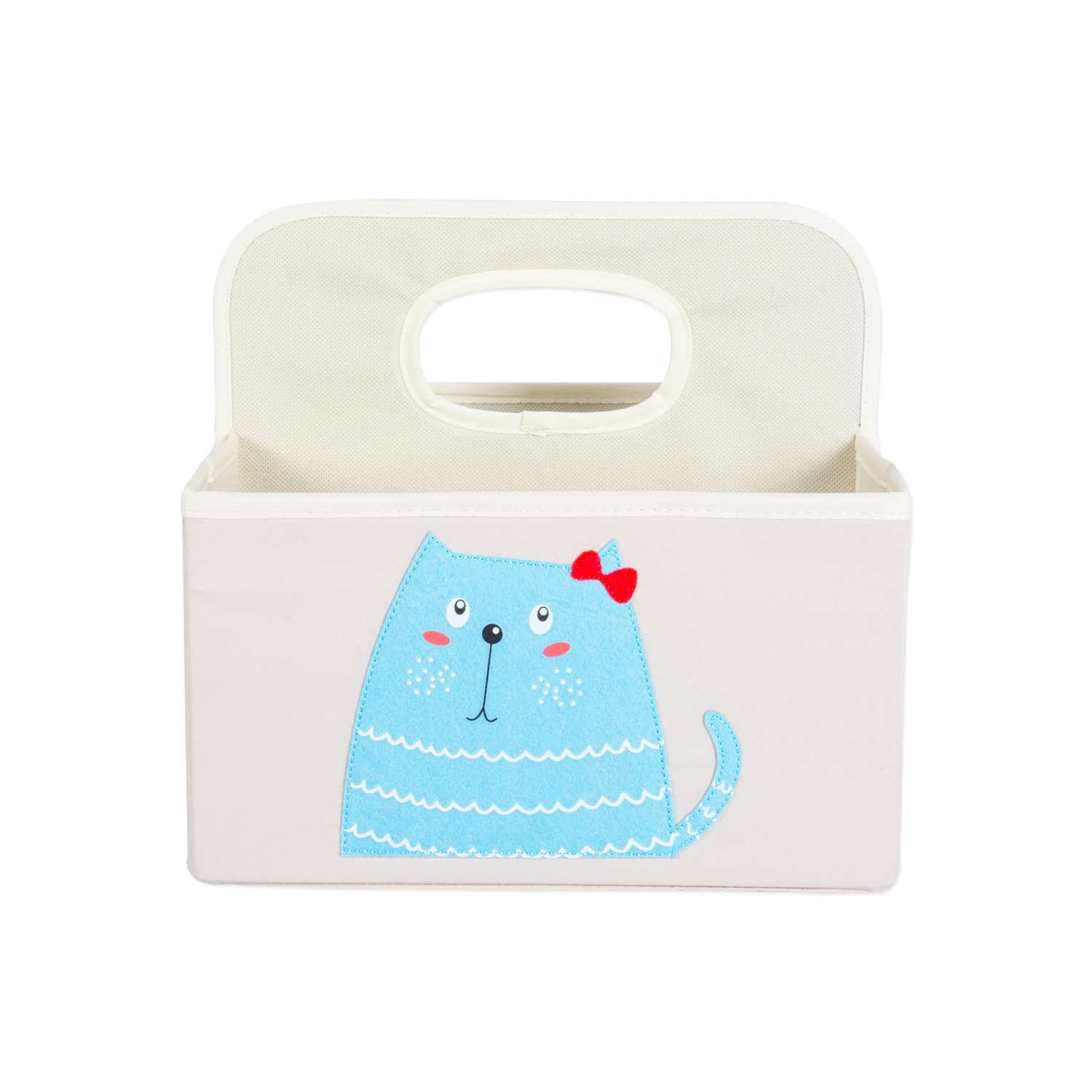 DII CAMZ37546 Nursery Storage Caddy for Diapers & Changing Supplies (11 x 10 x 10), Kitty - Image 2