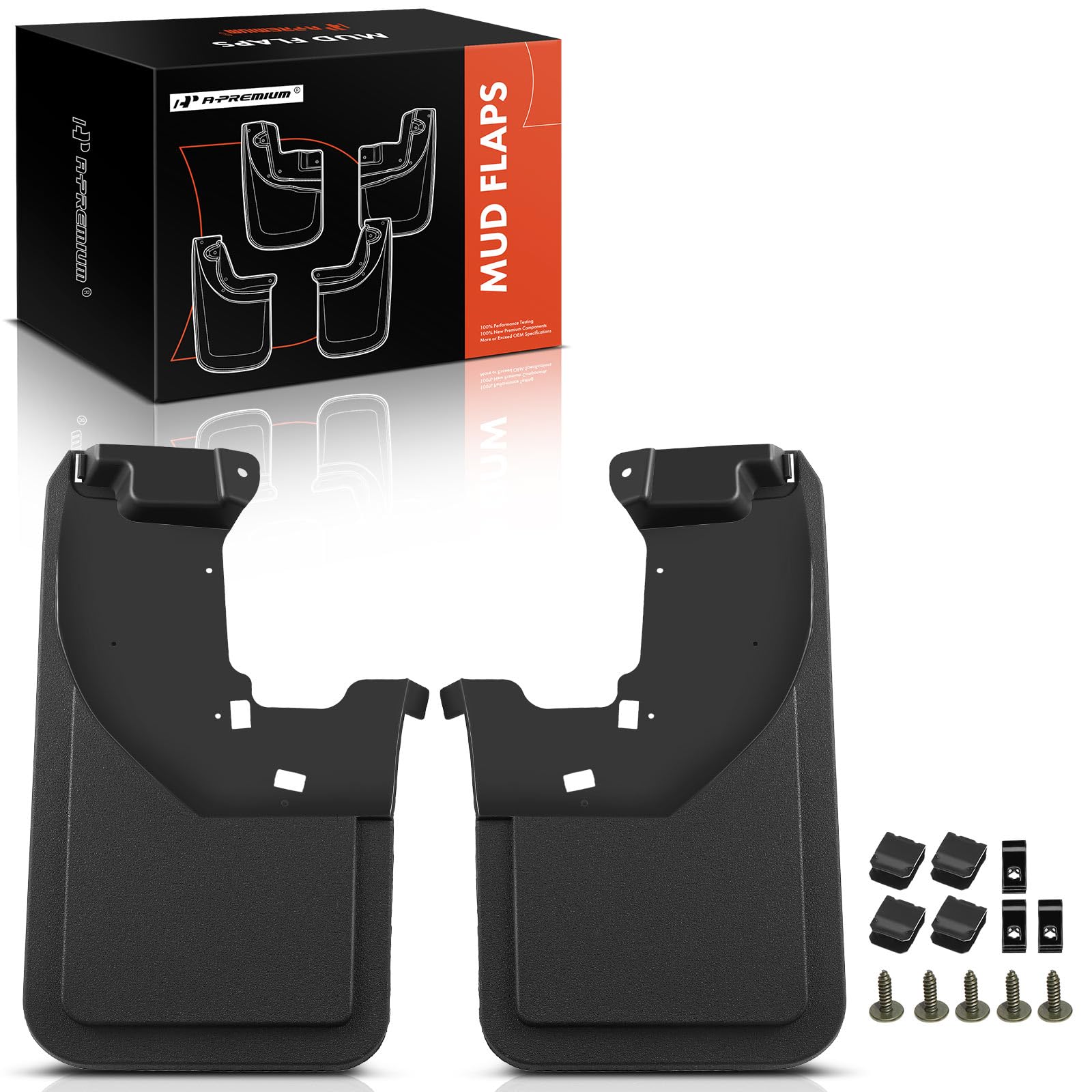 A-Premium Set of 2-PC Rear Left & Right Mud Flaps Splash Guards Compatible with Ford Bronco 2021-2024 (Not fit Bronco Sport) Mudguards Mudflaps, with