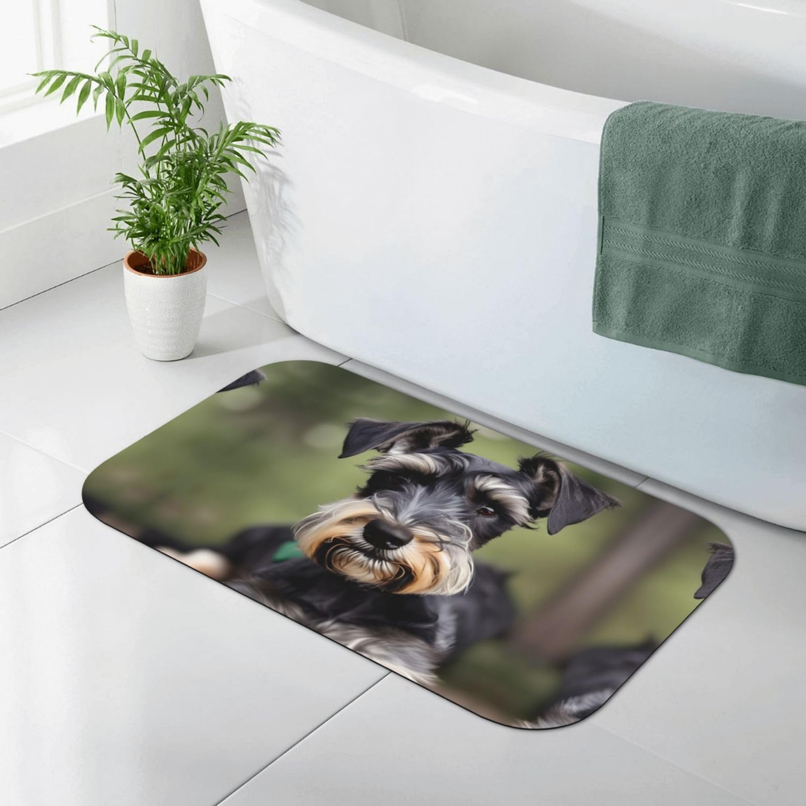 Tapis de bain en terre de diatomée pour une salle de bain moderne et propre