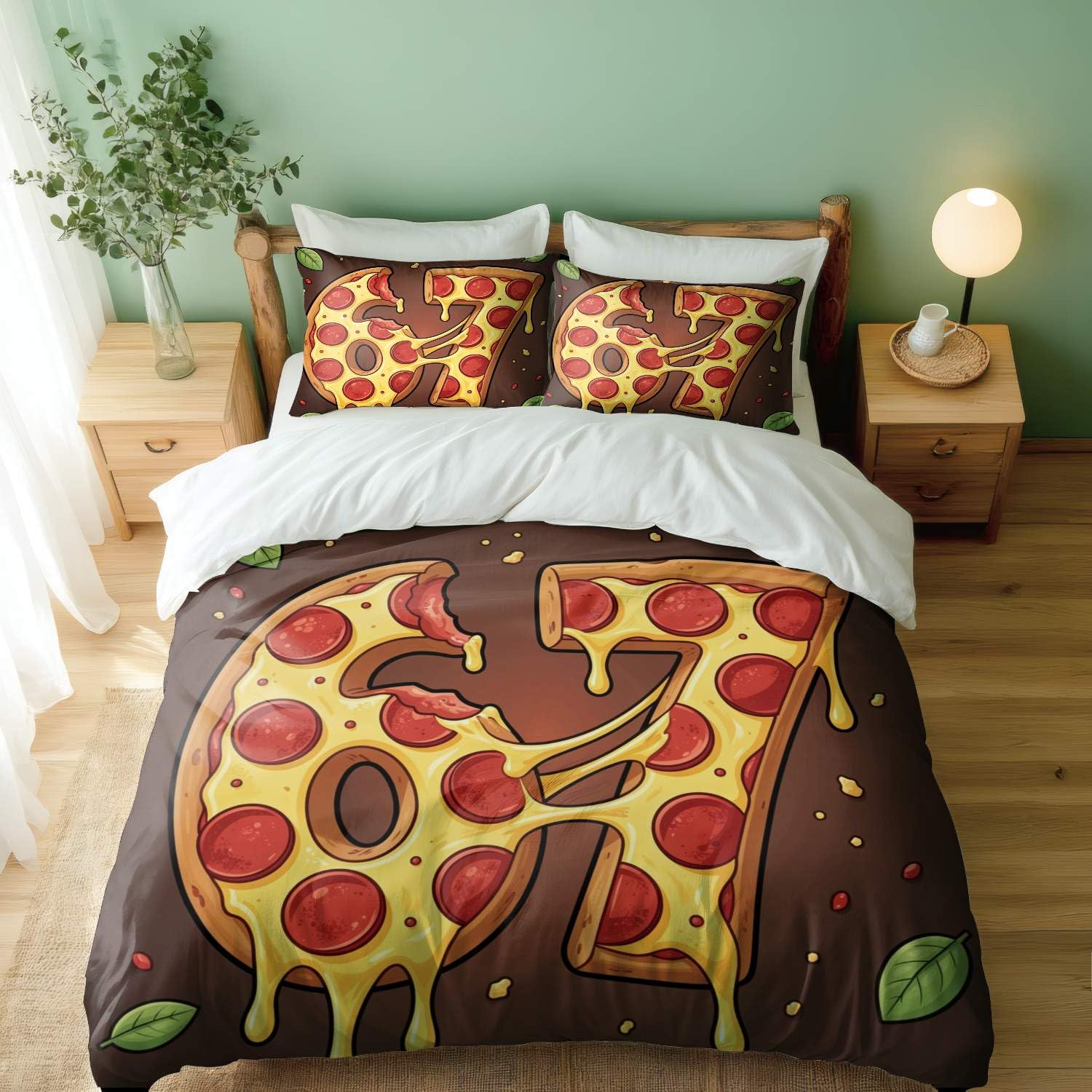Housse de couette 3D motif donut Ice Cream pour changer le style du lit enfant King