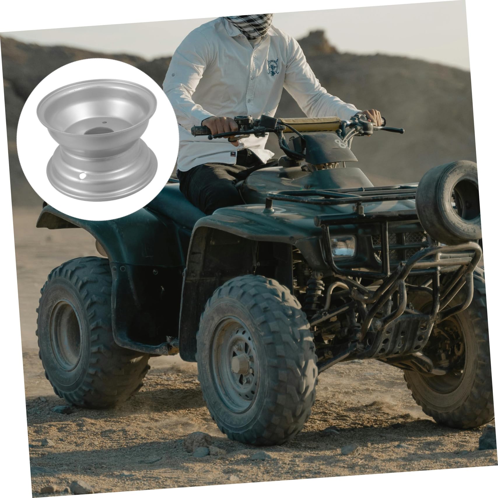 Cabilock 3agujeros Llanta De Rueda De ATV Reemplazo Compatible con Atvs De Llanta De Rueda para Terrenos Blandos