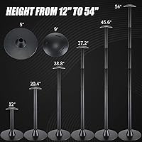 Vista 3 de Funtery 4 piezas de cubierta de barco poste de soporte ajustable cubierta de barco sistema de soporte de plástico ABS poste Jon accesorios