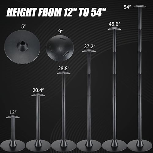 Miniatura 3 de Funtery 4 piezas de cubierta de barco poste de soporte ajustable cubierta de barco sistema de soporte de plástico ABS poste Jon accesorios para