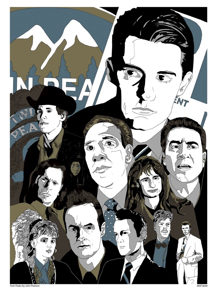 Twin Peaks Poster Art Print By John Pearson (MSP 0049)